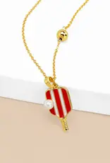 Zenzii Pickleball Charm Necklace
