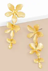 Zenzii Metal Flower Drop Earring
