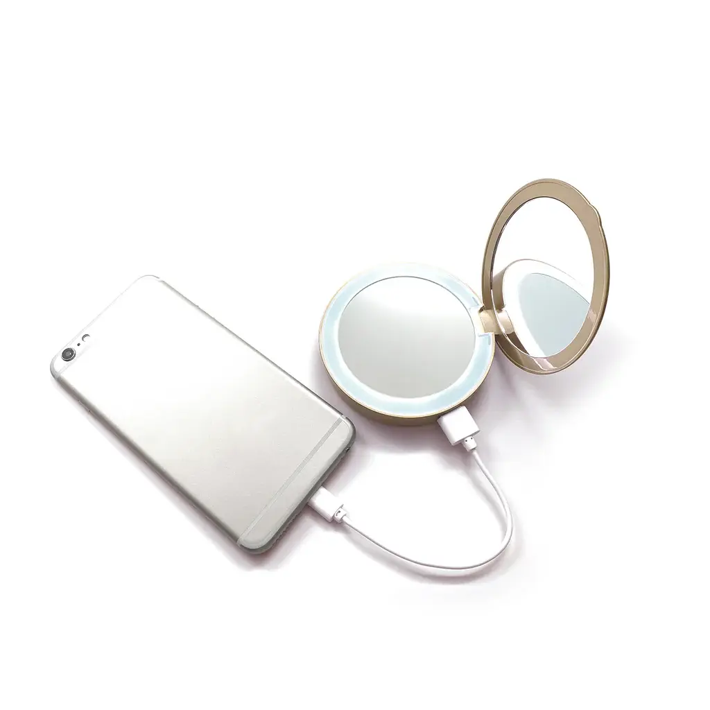 Tech Candy Glow Up Compact & Phone Charger Combo