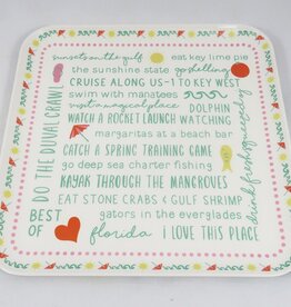 One Hundred 80 Degrees Florida In Bloom Melamine Platter