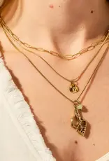 Spartina Spiral Shell Layered Necklace 18"