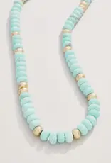 Spartina Tommy Stone Necklace 17" Light Turquoise