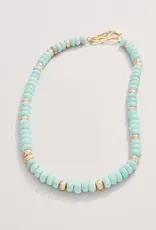 Spartina Tommy Stone Necklace 17" Light Turquoise