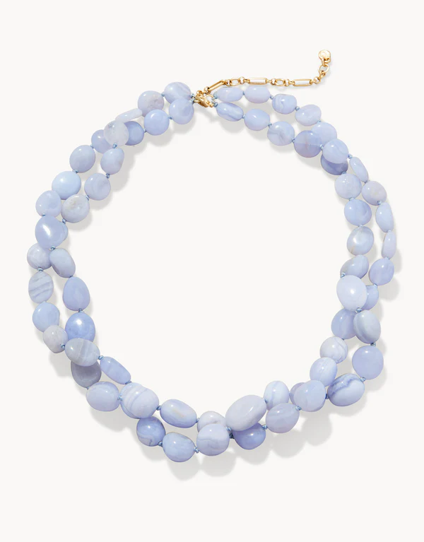 Spartina The Bluff Necklace Blue Chalcedony