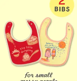 Blue Q Tiny Little Dumpling/ Wanna Join Me For A Meltdown? Baby Bibs