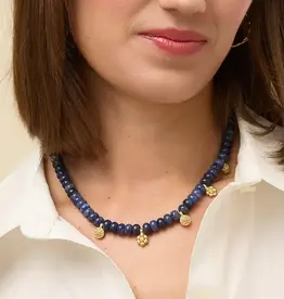 Spartina Lousia Mae Necklace 17" Dark Blue