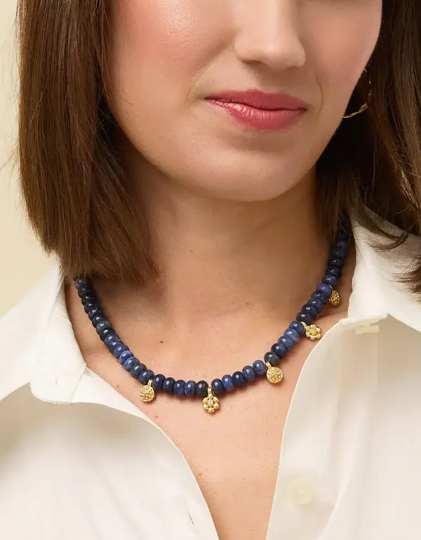 Spartina Lousia Mae Necklace 17" Dark Blue