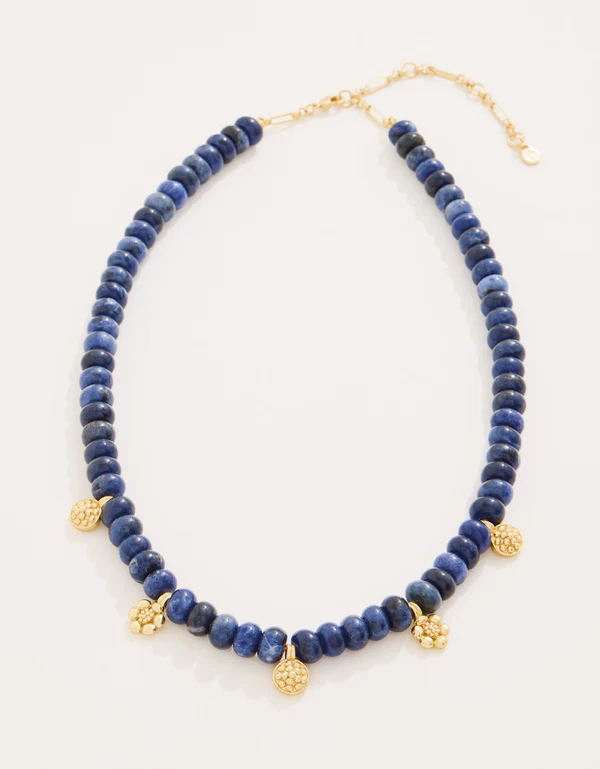 Spartina Lousia Mae Necklace 17" Dark Blue