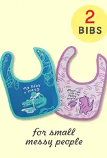 Blue Q My Life's A Mess/ Must We With The Nose Wiping? Baby Bibs