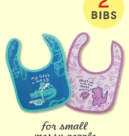 Blue Q My Life's A Mess/ Must We With The Nose Wiping? Baby Bibs