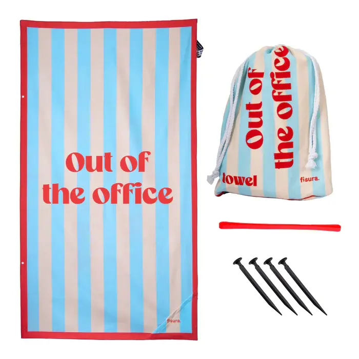 Fisura Beach Towel "Out of the office"