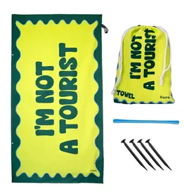 Fisura Beach towel "I`m not a tourist"