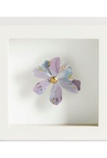 Demdaco Pure Grace Purple Flower Shadow Box - 4in