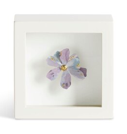 Demdaco Pure Grace Purple Flower Shadow Box - 4in