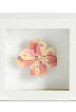 Demdaco Gentle Spirit Pink Flower Shadow Box - 4in