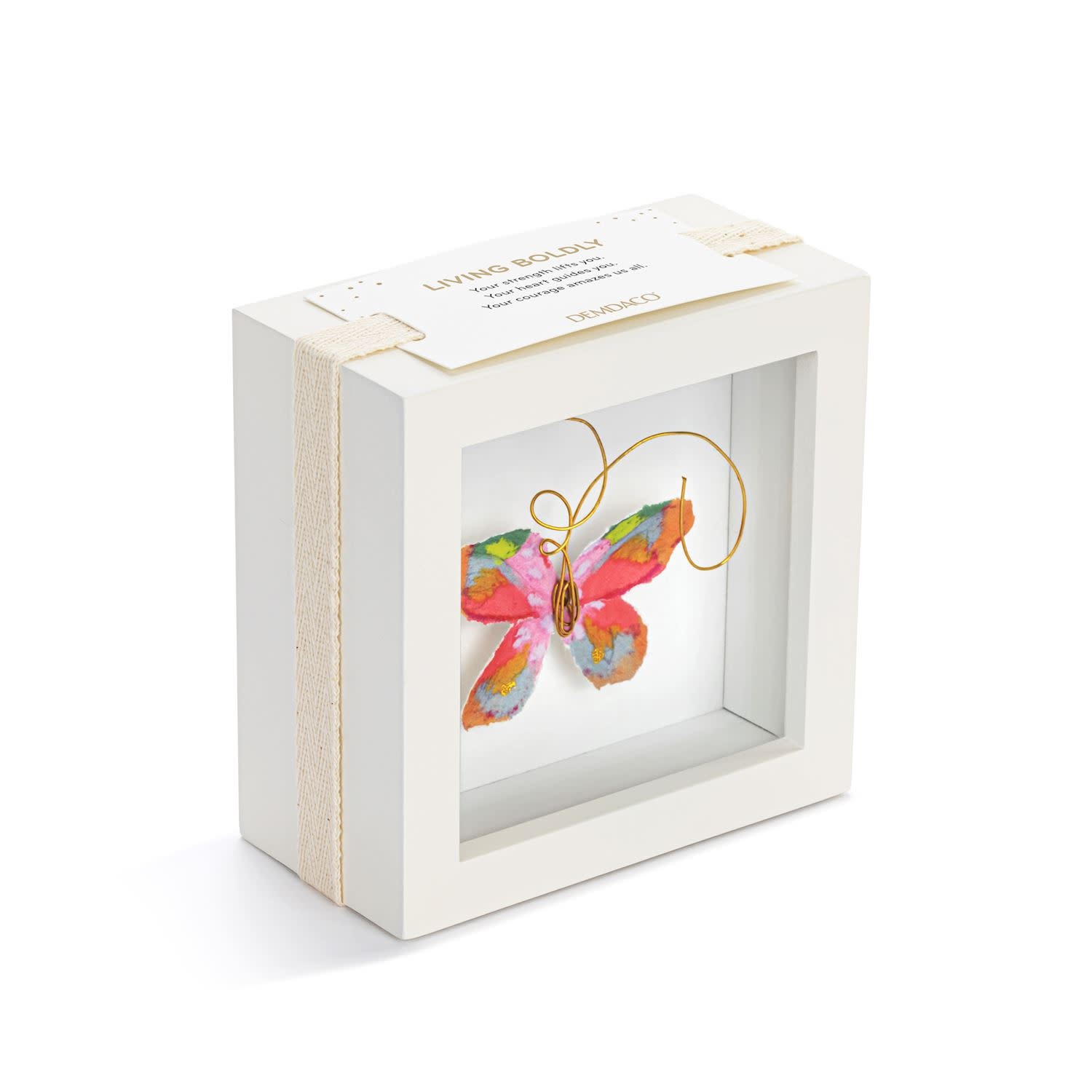 Demdaco Butterfly Shadow Box - 4in