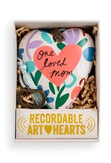 Demdaco One Loved Mom Recordable Art Heart