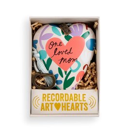 Demdaco One Loved Mom Recordable Art Heart