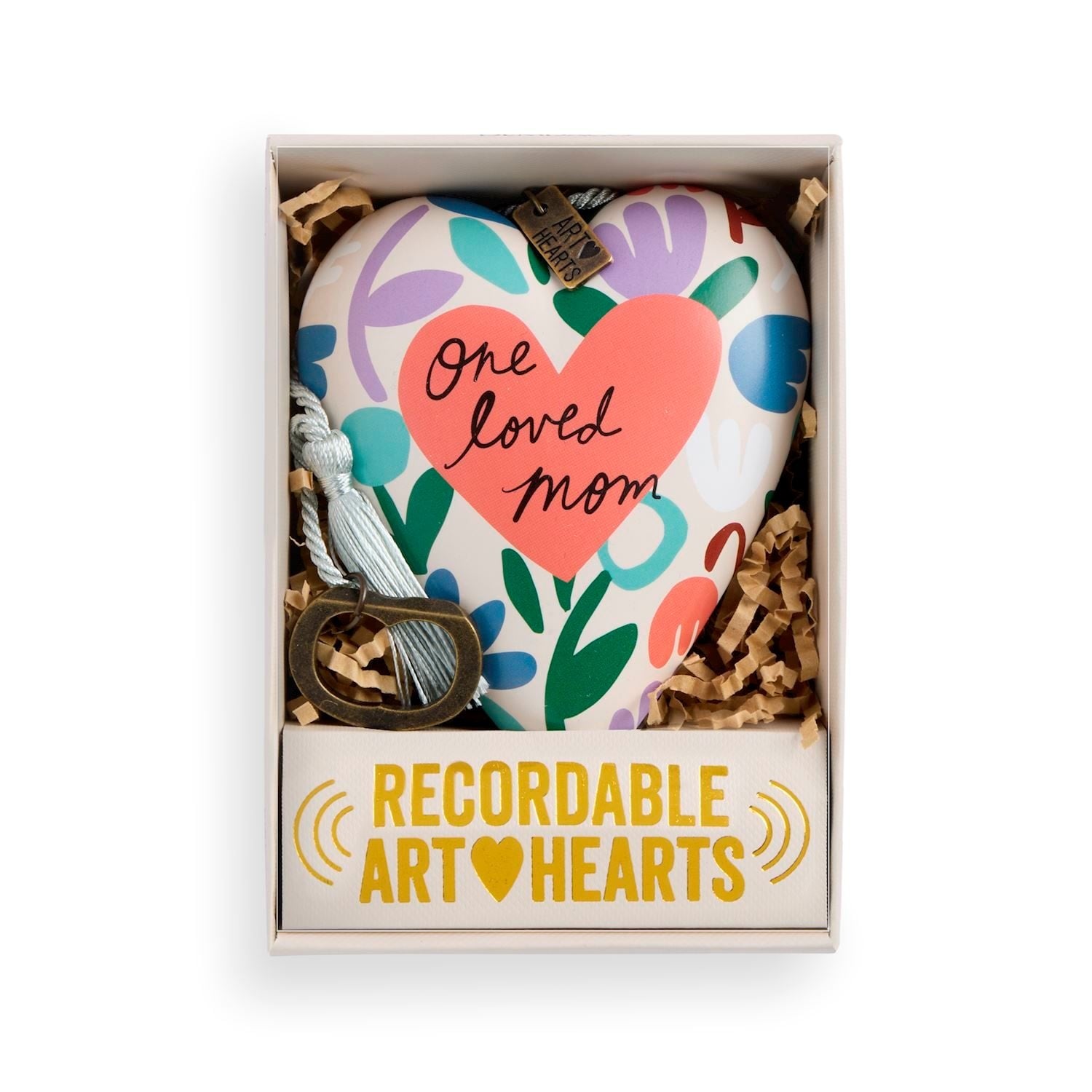 Demdaco One Loved Mom Recordable Art Heart