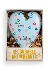 Demdaco Tiny Paws Big Blessings Recordable Art Heart