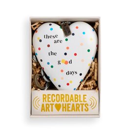 Demdaco These Are The Good Days Recordable Art Heart