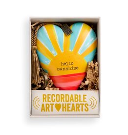 Demdaco Hello Sunshine Recordable Art Heart