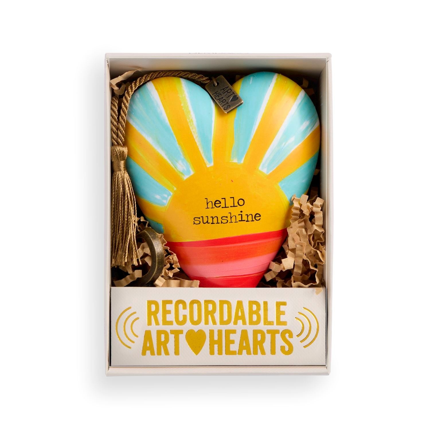 Demdaco Hello Sunshine Recordable Art Heart