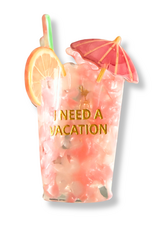 Chez Gagne I Need A Vacation - Hair Clip