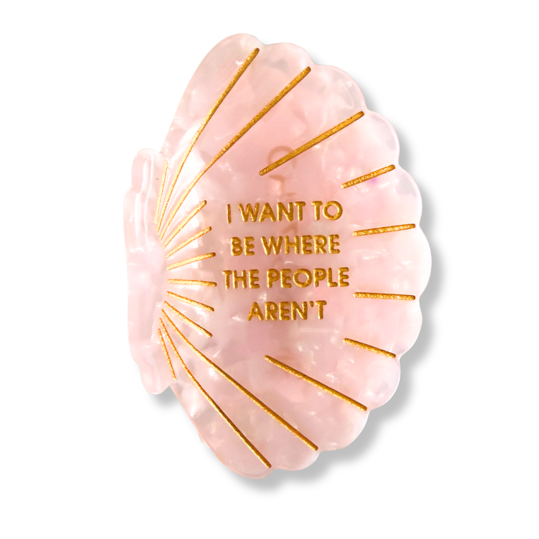 Chez Gagne I Want To Be Where The People Aren't - Hair Clip