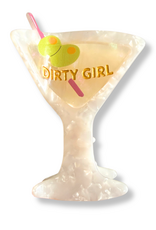 Chez Gagne Dirty Girl - Martini - Hair Clip