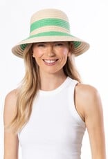 San Diego Hat Striped Wide Braided Hat