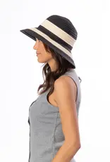 San Diego Hat Striped Wide Braided Hat