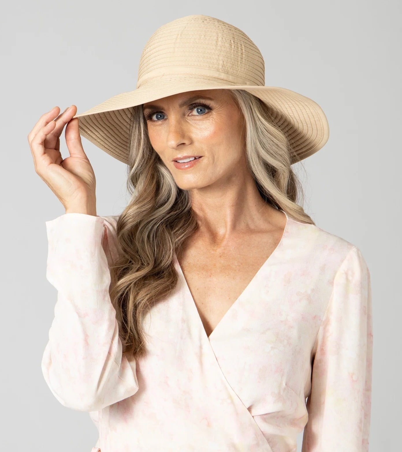 San Diego Hat Ribbon Medium Brim Floppy Hat