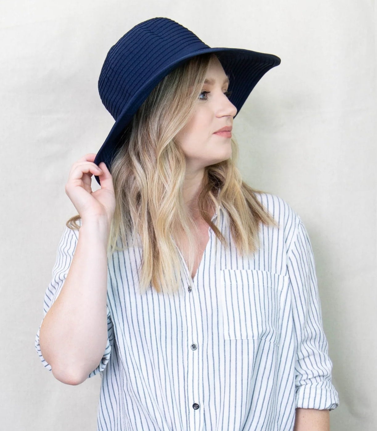 San Diego Hat Ribbon Medium Brim Floppy Hat