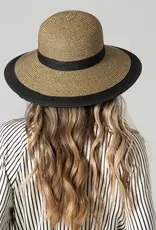 San Diego Hat Water Repellent Striped Hat Black
