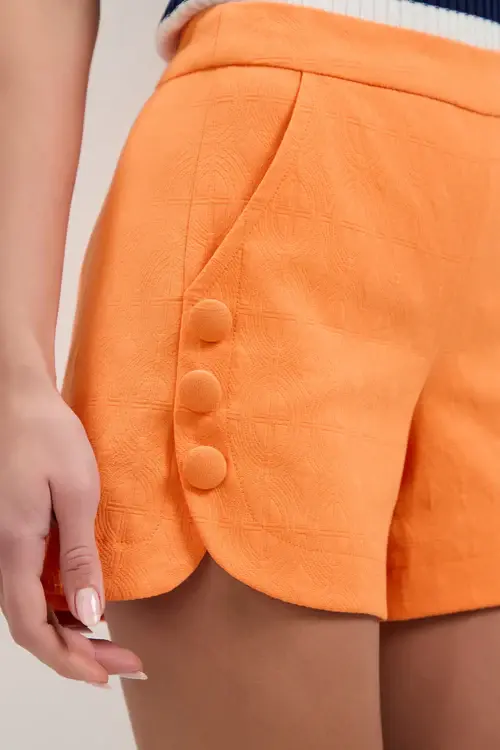 Trina Turk Duomo Shorts Aulenti Orange