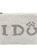 I Do Ring Beaded Pouch