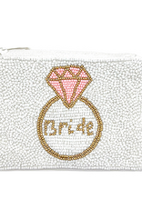 Bride & Ring Beaded Pouch