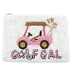 Golf Gal Beaded Pouch