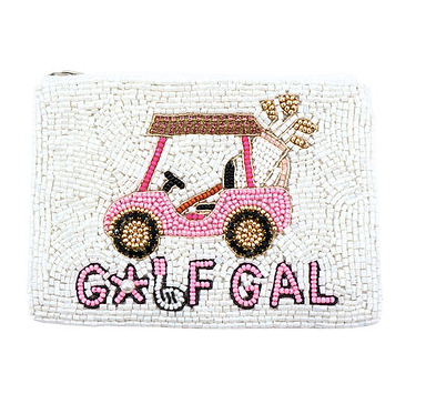 Golf Gal Beaded Pouch