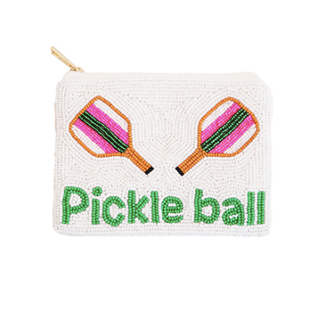 Pickleball Beaded Pouch