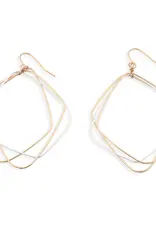 Leslie Curtis Regina Mixed Metal Hoop Earring