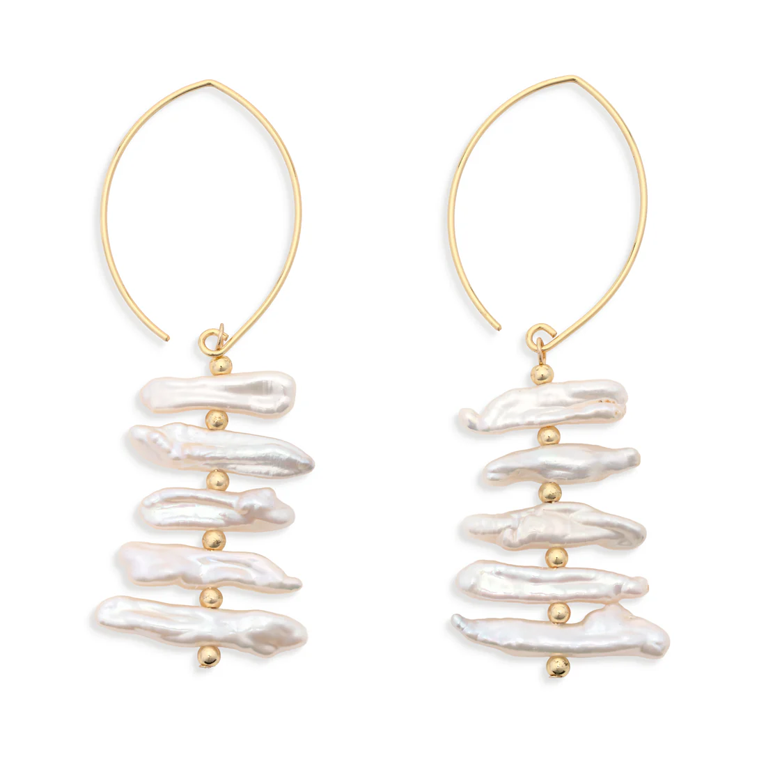 Leslie Curtis Rita Pearl Stack Earring