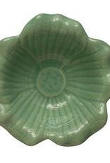 Debossed Stoneware Flower Bowl