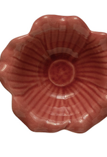 Debossed Stoneware Flower Bowl