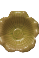 Debossed Stoneware Flower Bowl