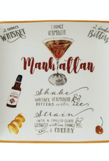 Stoneware Plate w/ Cocktail Recipe