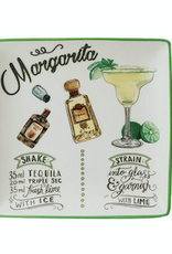 Stoneware Plate w/ Cocktail Recipe