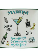 Stoneware Plate w/ Cocktail Recipe