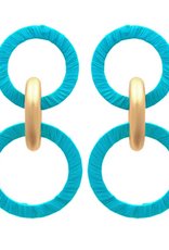Jewelry Raffia Circle Earring